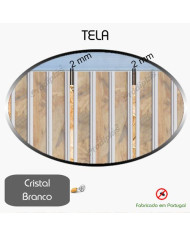 Tela 1,00x2,00 - Branco/Verde Claro