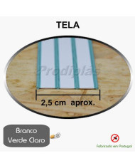 Tela 0,90x2,00 Branco/Verde Claro